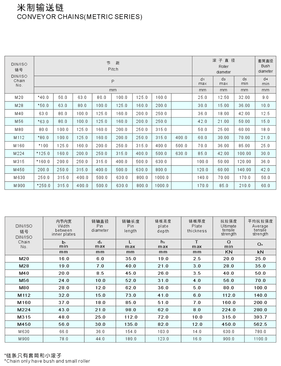 conveyor chain （metric series）